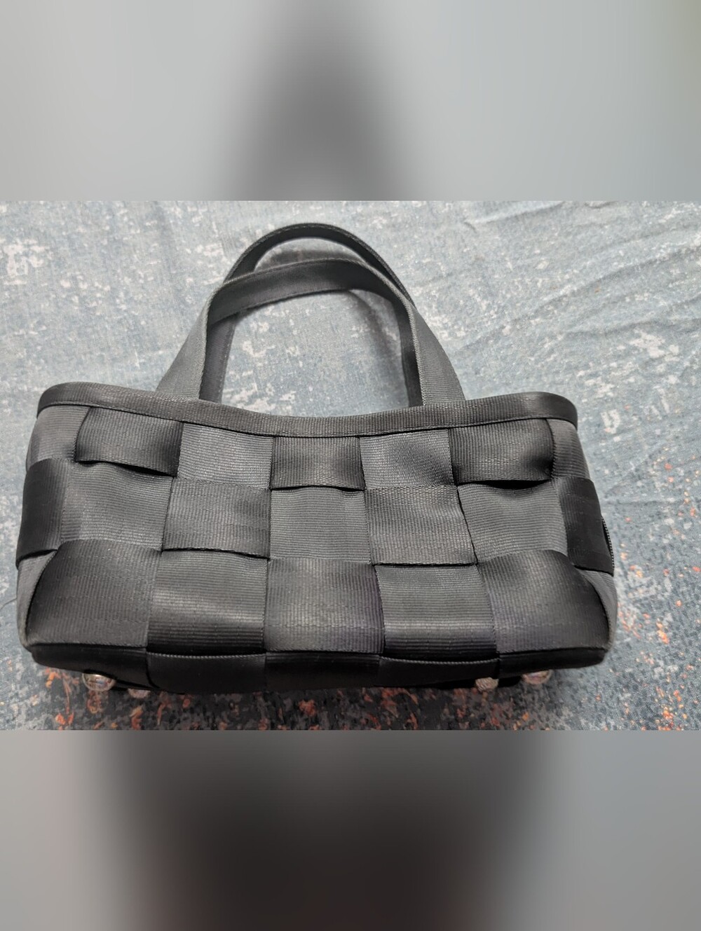 Harveys Black Woven Shoulder Tote